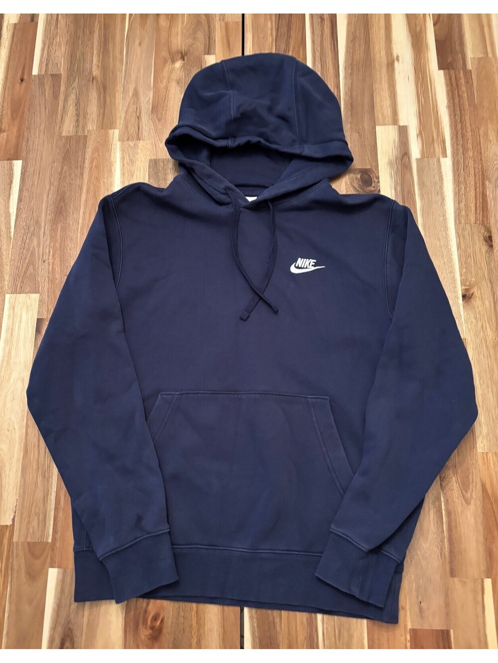 Nike Sportswear Navy Fleece Pullover Hoodie Small (2145)